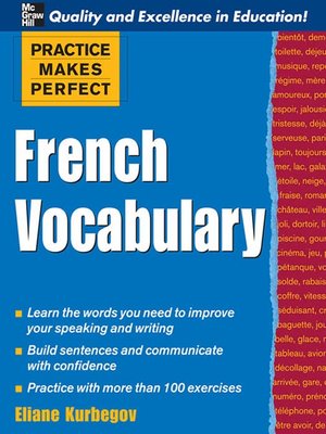 cover image of French Vocabulary
